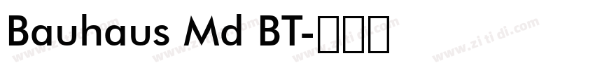 Bauhaus Md BT字体转换